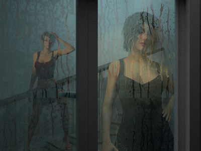 Misty Window Scene